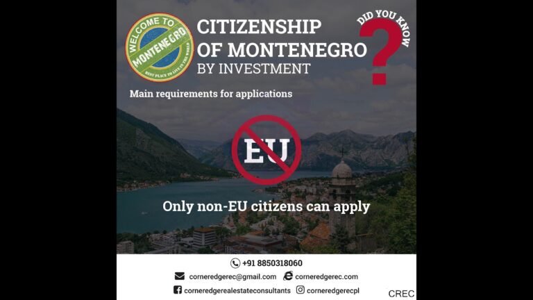 Benefits of Montenegro Citizenship By Investment, Advantages of Montenegro Citizenship By Investment