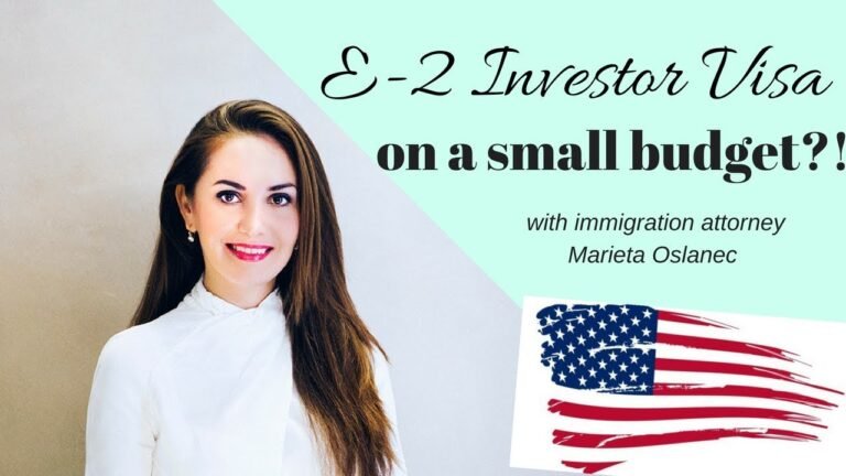 E2 Investor Visa with Small Budget?!🇺🇸🤔