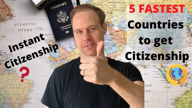 Five FASTEST countries to get Citizenship in 2021 (+ Instant Citizenship!)