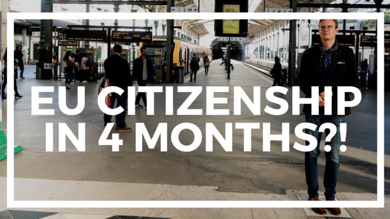 How to get EU citizenship in 4 months?!