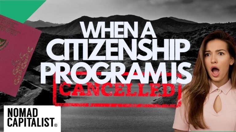 What Happens When a Citizenship Program is Canceled