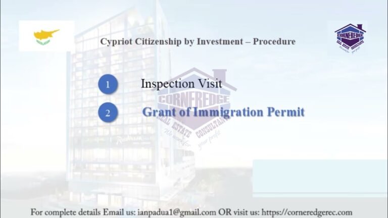 Cyprus Citizenship Procedure, Cyprus citizenship through property investment