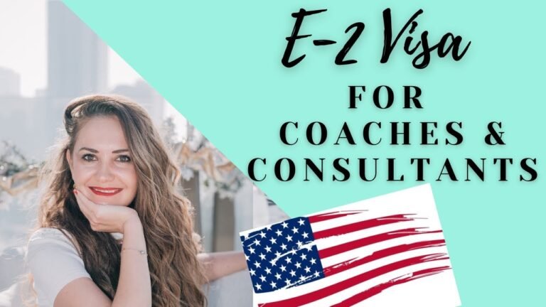 E2 Visa for Coaches and Consultants