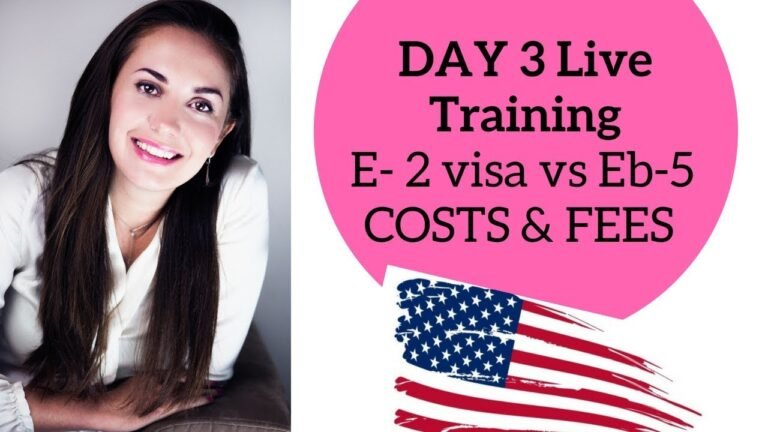 E2 Visa vs EB5 Green Card 🇺🇸Costs and LEGAL FEES 💵💰💡