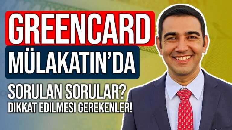 GREENCARD MULAKATIMDA SORULAN SORULAR ! ! ! AMERiKA'DA GREENCARD ALMAK #amerika #greencard #usa