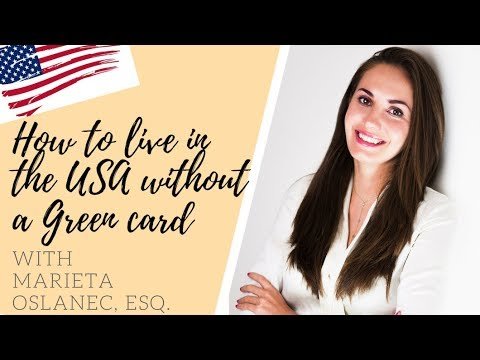 HOW TO LIVE IN THE USA WITHOUT A GREEN CARD – Part 1🇺🇸☑️