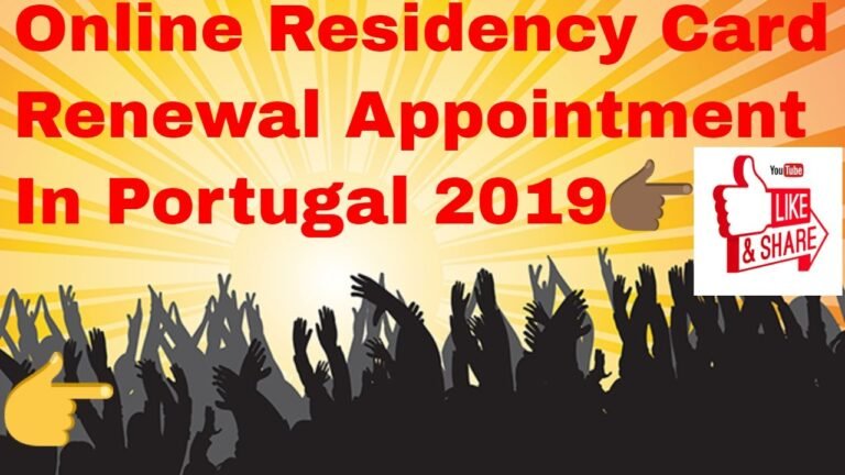 Online Residence Card Renewal Appointments in portugal !! Online Renewal Appointment IN SEF 2019 !!