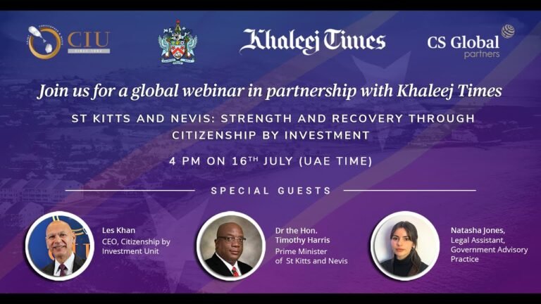 ST KITTS AND NEVIS: STRENGTH AND RECOVERY THROUGH CITIZENSHIP BY  – Khaleej Times