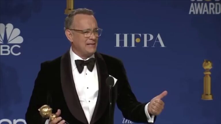 Tom Hanks short interview about his Honorary Greek Citizenship during Golden Globe Awards Ceremony