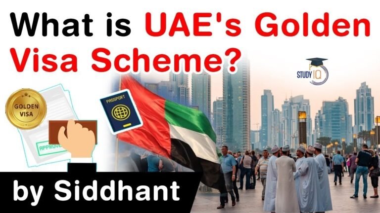 What is Golden Visa Scheme of UAE?  Who is eligible for the 10 year residency in UAE? #UPSC #IAS