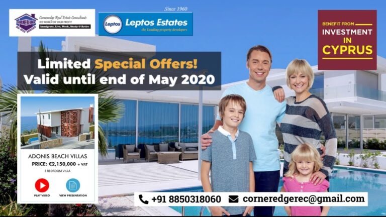 Cyprus Citizenship Program Special Offer (April-May 2020) Adonis Beach Villas, Paphos, Cyprus