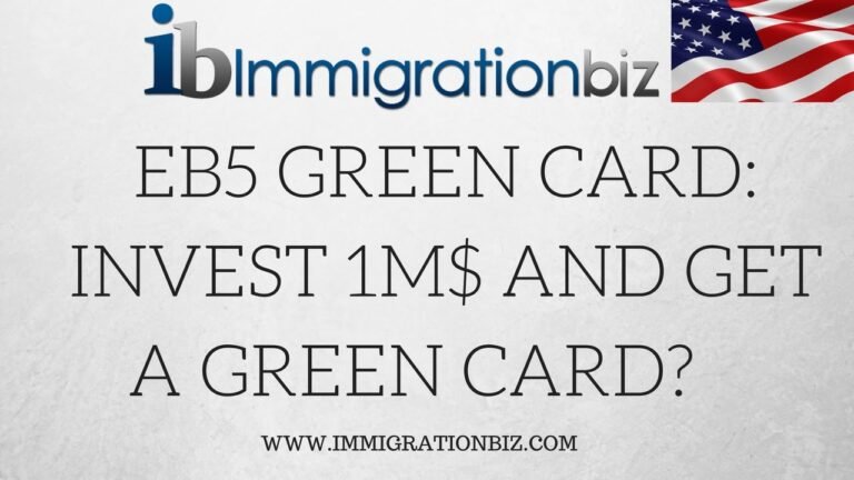 EB5 Green Card: If I invest 1M$ will I get a green card to USA? EB5 Green Card: If I invest 1M$ will I get a green card to USA?