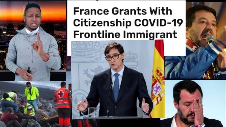FRANCE🇫🇷CITIZENSHIP TO IMIGRANTS, Salvini Donated his Blood 4 Italians!🇪🇸Spain….