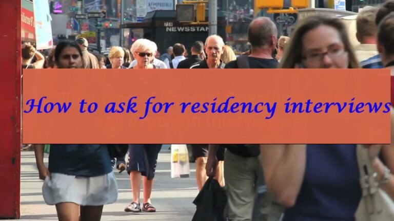 Getting residency interviews- Top 10 tips on how to follow up with the programs and making it count.