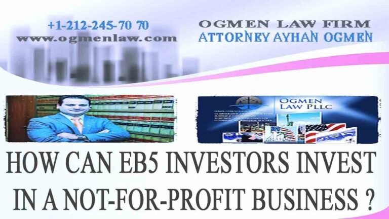 HOW CAN EB5 INVESTORS INVEST IN A NOT FOR PROFIT BUSINESS ?