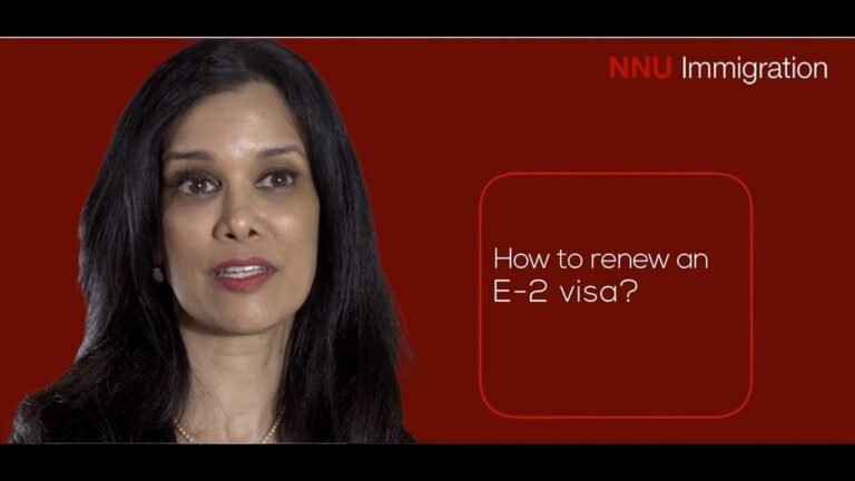 How to renew an E2 visa?