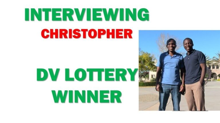 INTERVIEW WITH GREEN CARD LOTTERY WINNER, CHRISTOPHER, WHO IS IN USA THROUGH DV CARD LOTTERY PROCESS