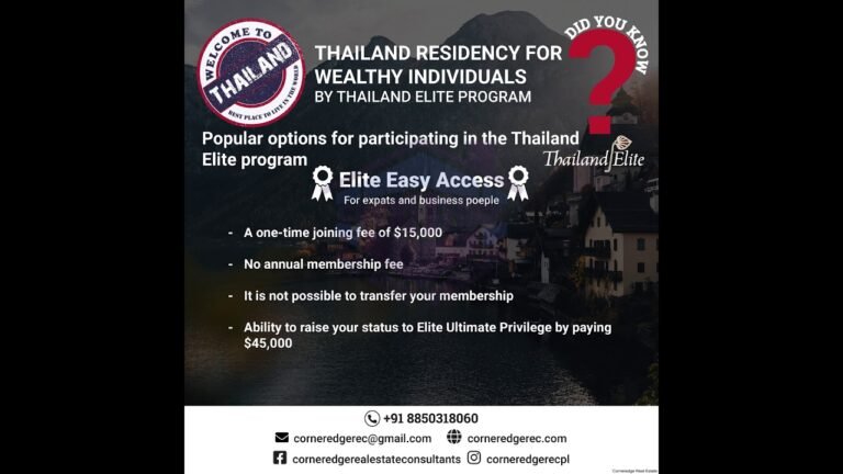 Permanent Residence For Thailand, Permanent Residency, Living Aboard, Retiring Abroad