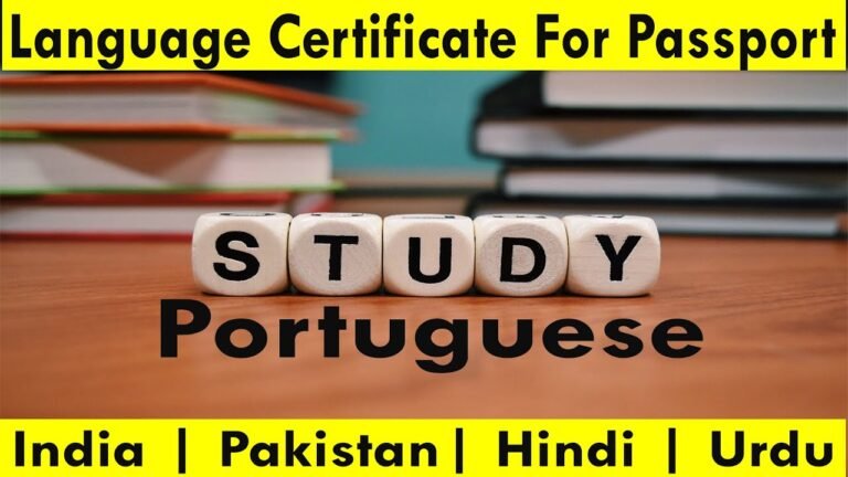 Portuguese Language Certificate | Brazilian Citizenship | Brazilian Passport | Hindi | Urdu