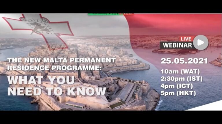 The New Malta Permanent Residency Programme – All you need to know #maltaresidency #malta