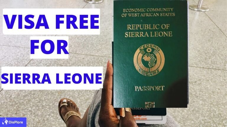 Visa Free Countries For Sierra Leonean passport Holders Visa Free Countries For Sierra Leonean passport Holders