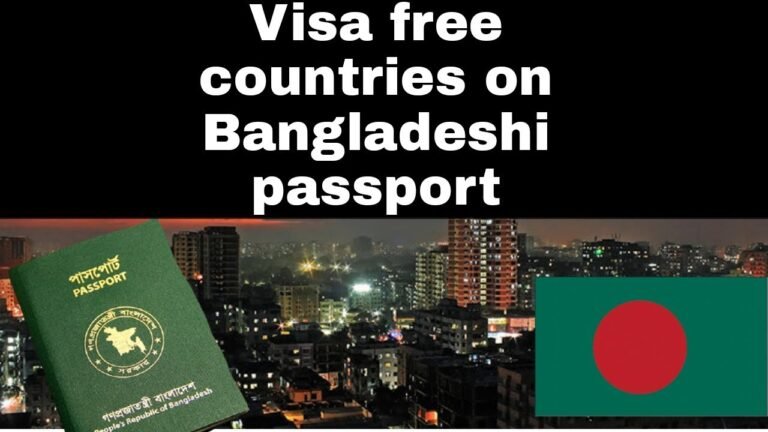 Visa free countries on Bangladeshi passport