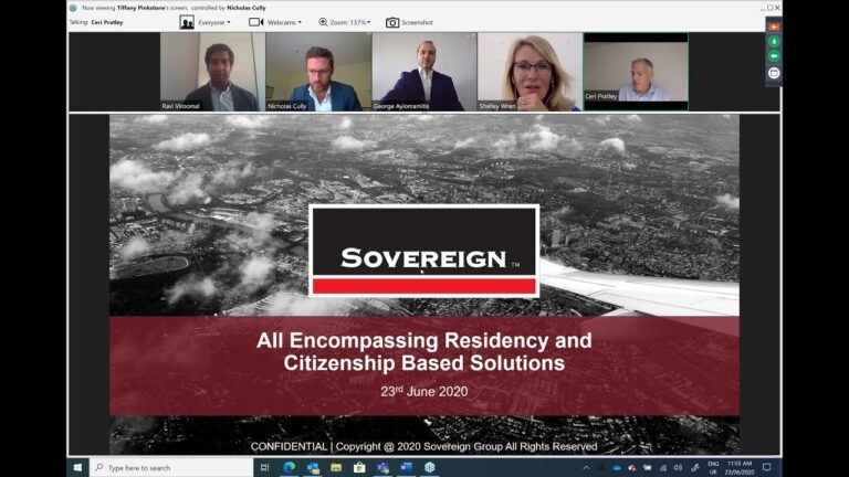 Webinar: All Encompassing Residency and Citizenship Based Solutions Webinar: All Encompassing Residency and Citizenship Based Solutions