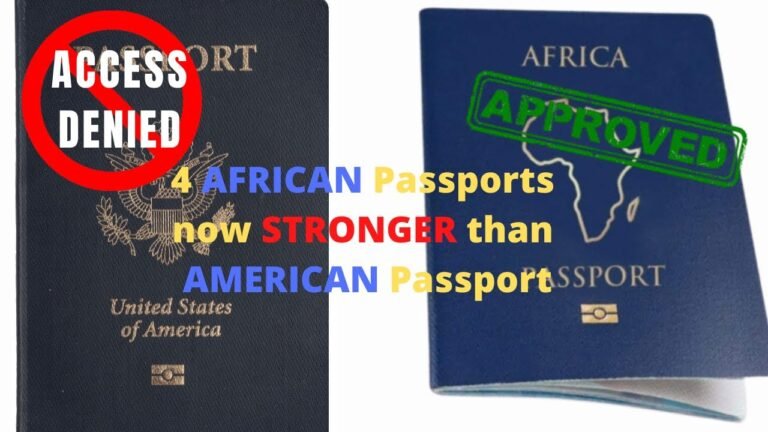 4 AFRICAN Passports that are now STRONGER than AMERICAN Passport  **shocking**