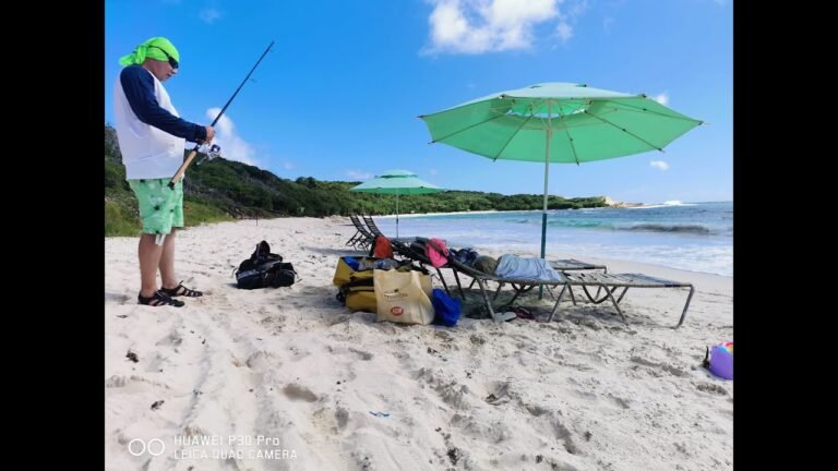 Antigua Beach/Shore Fishing Part 1 Day 1-2,  рыбалка на Антигуа, Рыбалка на Карибских островах
