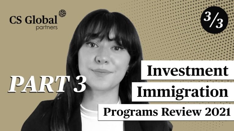 Basics of the Investment Immigration Industry 3/3 – Residency by Investment / Golden Visas in 2021