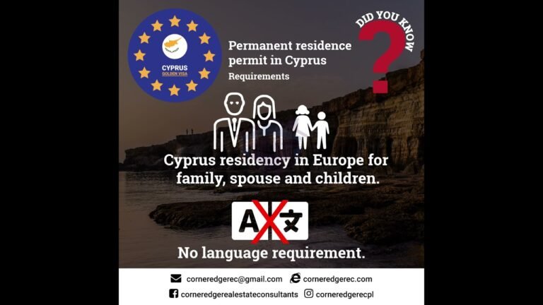 Cyprus Permanent Residence Permit Requirements