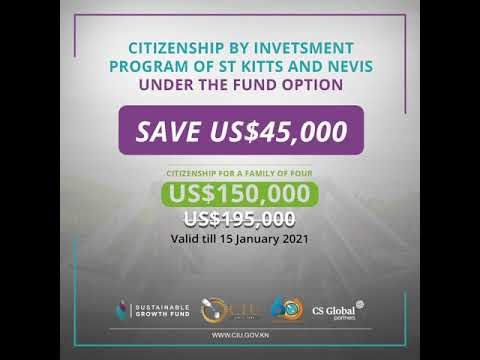 Discount offer| Citizenship by Investment Program of St Kitts and Nevis | Benefits