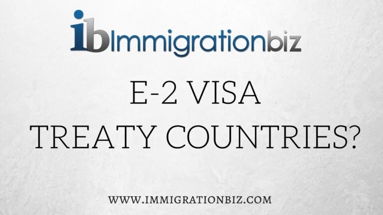 E2 Investor Visa for the USA  – Treaty Countries