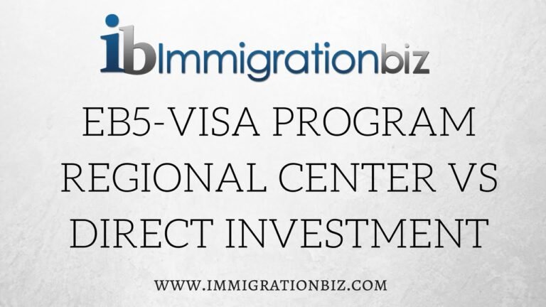 EB5 Visa Program, Regional Center, TEA, Direct Investment