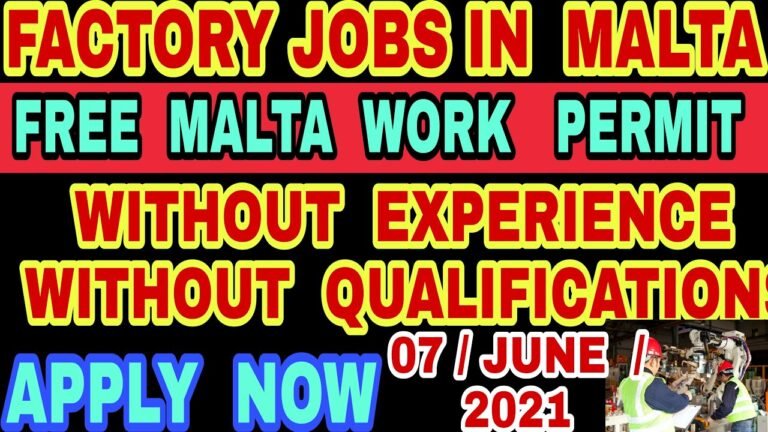 Factory Jobs in Malta Skilled Unskilled Jobs in Malta | Malta Jobs For Indian 2021