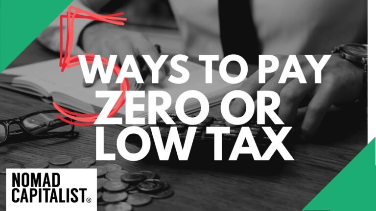 Five Ways to Pay Zero or Low Tax