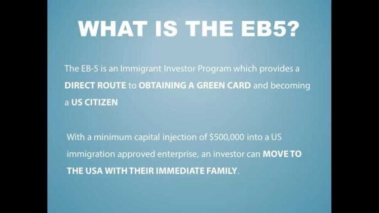 The EB5 Green Card Investor Program – Free No Obligation Meeting