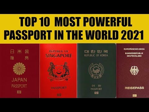 Top 10 Most Powerful Passport In The World 2021 | Passport Ranking  Index 2021 |