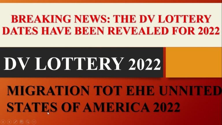 🇺🇸 USA GREEN CARD BREAKING NEWS: DV LOTTERY 2022 (DIVERSITY VISA PROGRAM) DATES HAVE BEEN REVEALED