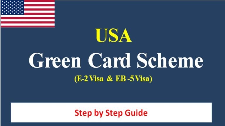 USA Green Card |EB 5 Visa & E 2 Visa|Migrate to America| Toqeer Academy