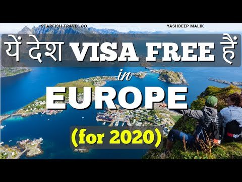 Visa Free Countries in Europe for 2020 (India Citizens) – in Hindi / हिंदी में