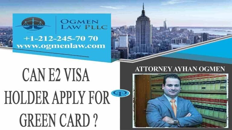 CAN E2 VISA HOLDER APPLY FOR GREEN CARD ?