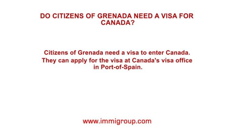 Do citizens of Grenada need a visa for Canada?