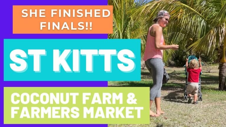 Finished FINALS (Ross)! Caribbean Coconut Farm in St Kitts and farmers market!