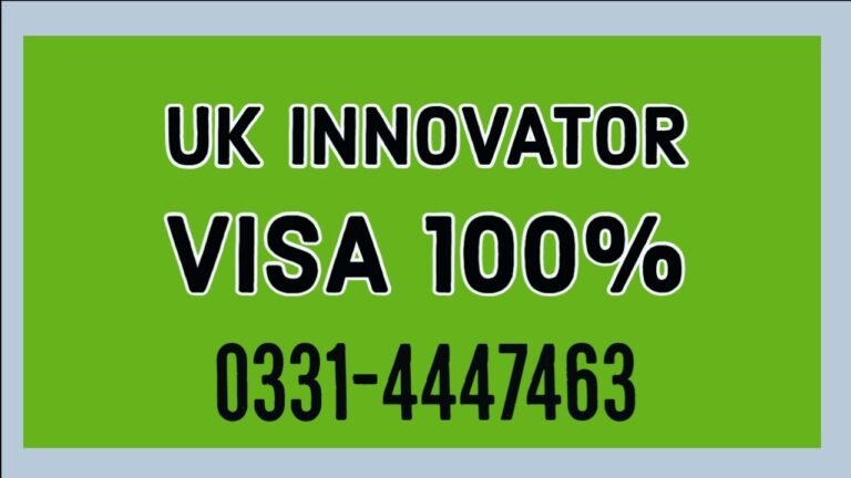 Get UK Innovator Visa 100% Insha Allah || How to Get Endorsement Letter of UK Innovator Visa