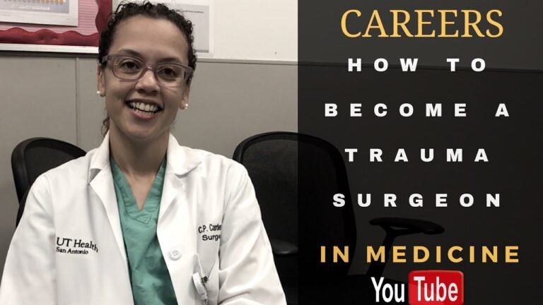 How to Become a Trauma/Critical Care Surgeon!