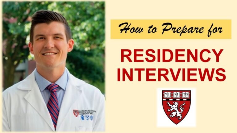 How to Prepare for RESIDENCY INTERVIEWS?