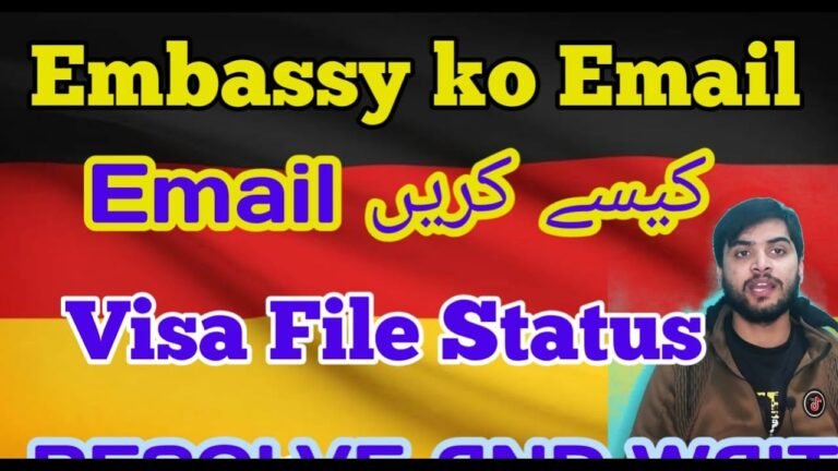 How to Send Email Spain Embassy For Call Submitted Passport  and Inquiry Done