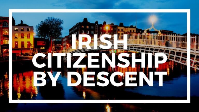 How to get Irish citizenship by descent