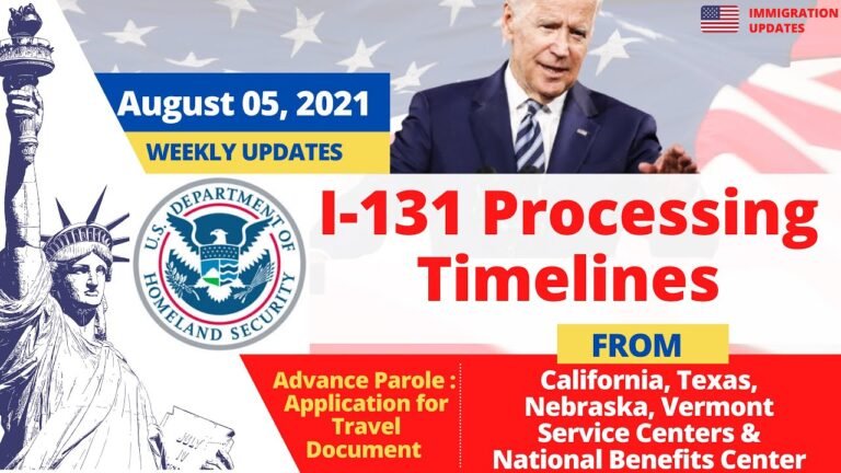 I 131 Processing Time 2021 (August 05) | Advance Parole Processing Time 2021, Backlog & Delays